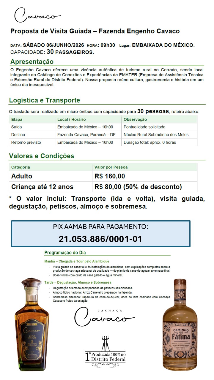 Visita Guiada - Fazenda Engenho Cavaco