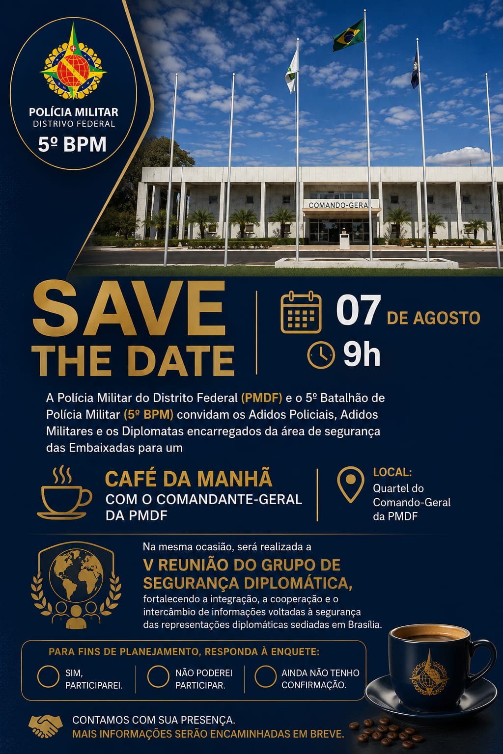Café da Manhã Com o Comandante Geral d PMDF