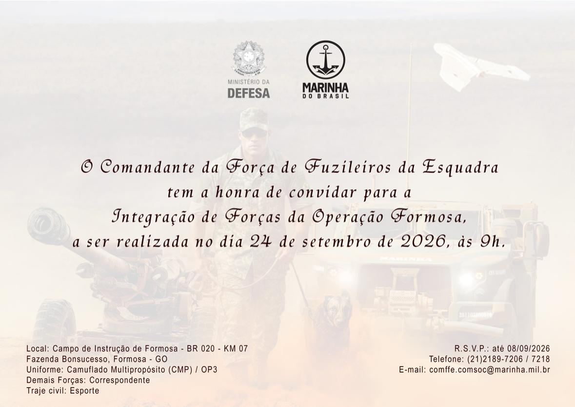 Convite - Operação Formosa 2026 e Exposição da Base Industrial de Defesa do Brasil